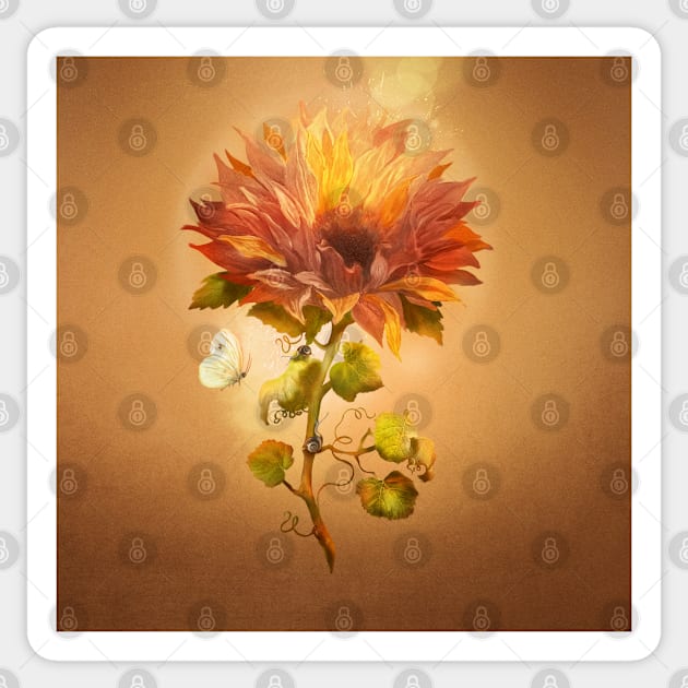 Autumn Flower Sticker by DVerissimo